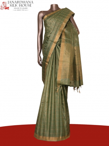 Handloom Pure Tussar Silk Saree